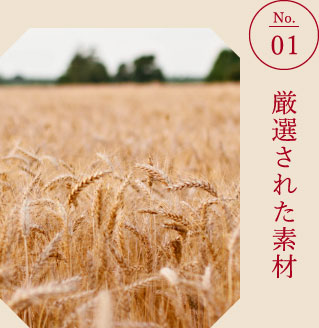 No.01 厳選された素材